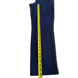 Level 99 Trousers Women 31 Navy Blue Zip Pocket‎ Stretch Slit Hem Dark Academia thumbnail 8