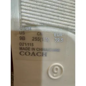 COACH Rivington Women's Size 9 Rain Boots Chalk White Signature Knit Logo thumbnail 8