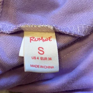 Romwe Purple Long Sleeve Top thumbnail 4