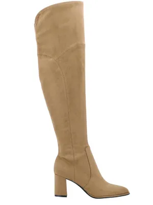 Marc Fisher Tan Over-the-Knee Block Heel Boots Size 7 thumbnail 3