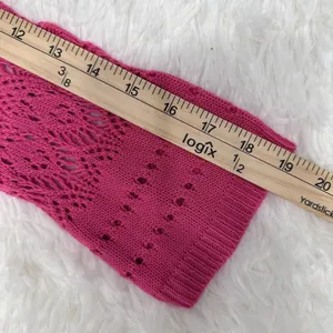 CATO Women's Size L-XL Cardigan Pink Tie‎ Front Girlhood Coquette Cottage thumbnail 8