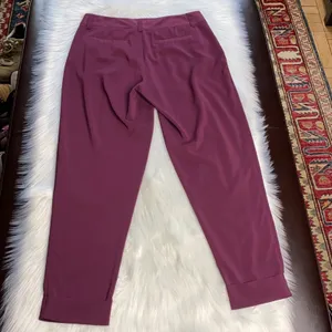 Alice + Olivia Plum Slouchy High Waisted Cropped Arthur Pant thumbnail 6