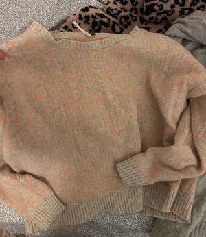 Free People Pink Cheetah Sweater thumbnail 1
