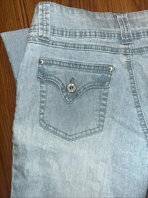 Angels Jeans Pale Blue Relaxed High-Rise Denim size 8 thumbnail 6