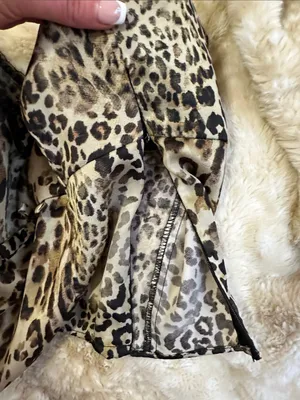Zara Satin Leopard Print Scoop Neck Tank Top - Women thumbnail 6