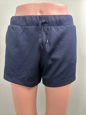 Zyia Active Women's Blue Relaxed Texture Shorts Size XL (Runs Small) NWT thumbnail 3