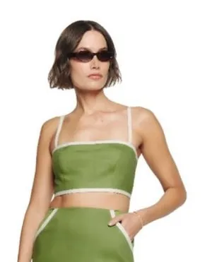 House of Harlow 1960 Linen Blend Crop Tank thumbnail 1
