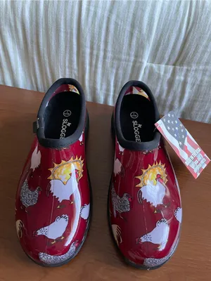New Sloggers Original Garden Shoe Size 7 Chicken Barn Red Rain Backdoor Comfort thumbnail 5