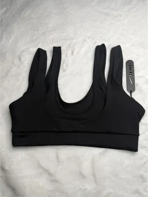 Nike SKIMS Double Strap Scoop Bra Black Small NWT thumbnail 3