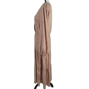 Women PrettyGarden Maxi Dress Brown White Size M thumbnail 2