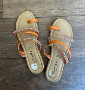 Mariella Sandals Orange Size 7.5 thumbnail 1
