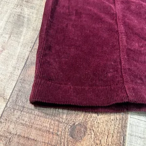 Brandy Melville Burgundy Corduroy Button Mini Skirt Medium Dark Academia NWT thumbnail 2