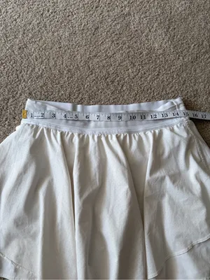 Lululemon women’s active court rival high rise white wear tennis skirt size 10 thumbnail 12