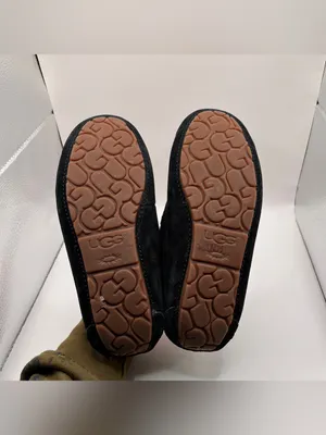 UGG Womens Dakota Slipper Black Suede Size 7 excellent condition thumbnail 7