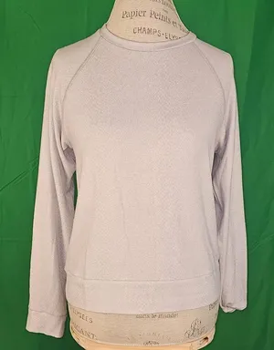 Beyond Yoga Womens Gray Leopard Favorite Raglan Crew‎ Neck Pullover Sweatshirt S thumbnail 1