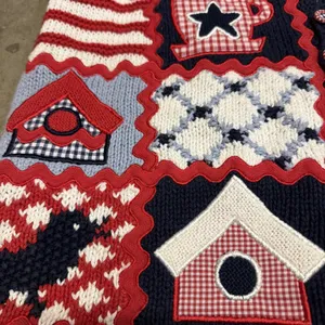 Vintage Marisa Christina Hand Knit Sweater Best Americana / Birds Women’s M thumbnail 7