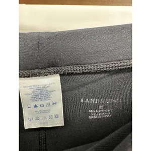 Lands End Womens‎ Black Fleece Leggings Size M Pull On Stretch Lightly Lined thumbnail 4