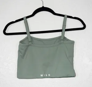 New Green Cropped Sports Bra Size Small thumbnail 6