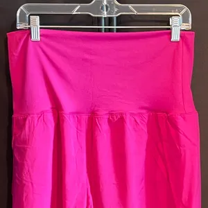Zenana NWOT Lined Active Shorts, Pink, 1X thumbnail 2