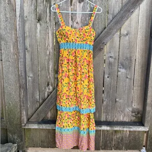 NWT Anthropologie Farm Rio Anjou Maxi Dress Size 2 Petite Retail $240.00 thumbnail 7