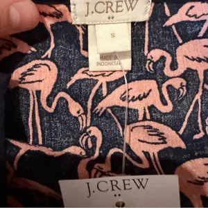 J.Crew Factory NWT Tissue Tunic Swim Coverup Women’s Size‎ Small Flamingo Print thumbnail 3