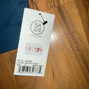 SAGE sports bra blue NWT, size‎ medium athletic, sports, workout thumbnail 3