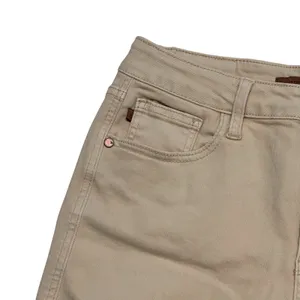 Judy Blue Shorts Womens L Beige Bermuda Denim Stretch 4.5 In Casual JB150249C thumbnail 3