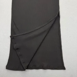 Project‎ Social T Allora Rib Strapless Maxi Dress Black Small Side Slit NWT thumbnail 8
