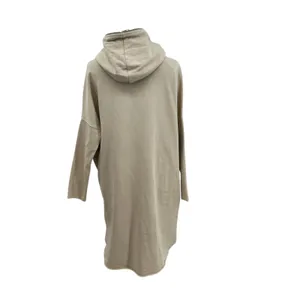 AllSaints Xonda Hoodie Dress Sweatshirt Zip‎ 1/4 Zip Beige Cream Size Small thumbnail 10