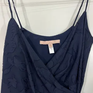 Anthropologie Hutch XS Navy Blue Alden Wrap Lace Floral Maxi Dress thumbnail 6