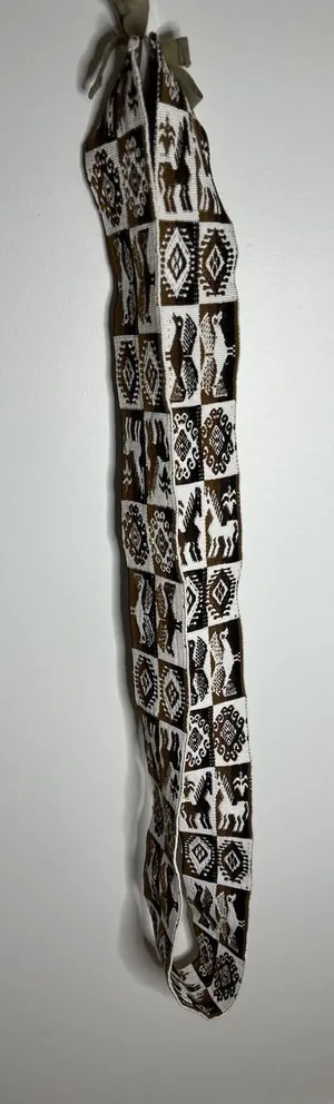 Handmade Hand Woven Bohemian Aztec African Sash Belt Homemade multicolor Cultural Decor thumbnail 1