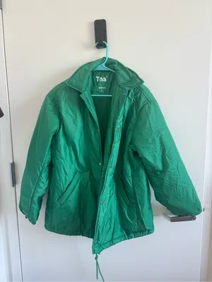 TNA Green Women's Varsity Bomber Coaches Jacket thumbnail 4