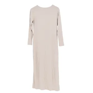 Unbranded Maxi Dress Womens M/L Bodycon Beige Long Sleeve Stretch Excellent thumbnail 4