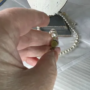 Vintage faux glass pearls 24” & beaded tassel. thumbnail 5