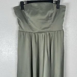 NEW BHLDN Strapless Convertible Stretch Maxi Gown Formal Dress Womens Sz 8 Green thumbnail 2