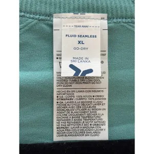 Old Navy Active Go-Dry Fluid Seamless T-Shirt Teal Women's XL‎ thumbnail 3