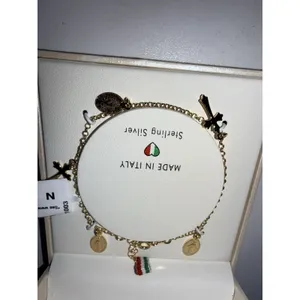 Morici Sterling Silver 925 Cross Bracelet Christian Mary‎ Holy Charm 7.5" thumbnail 2