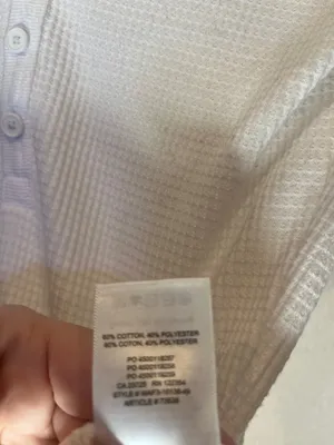 Aritzia TNA Women’s White Waffle knit V neck Henley top Size XXS thumbnail 4