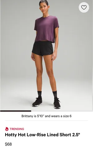 Lululemon Hotty Hot Low-Rise 2.5" Shorts thumbnail 6