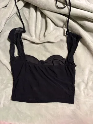 Shein Crop Top Black thumbnail 3