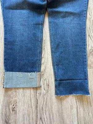 Old Navy Women's Mid Rise Boyfriend Dark Wash Jeans Size 16 Tall NWT thumbnail 7