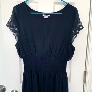 Bar III Black‎ Smocked Waist Mini Dress Women's Size 2XL thumbnail 2