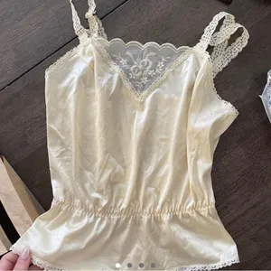 VINTAGE vanity fair‎ fairy lace camisole top xxs thumbnail 2
