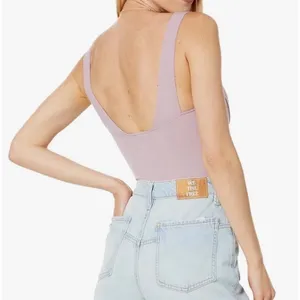 Free People Intimately Duo Corset Cami Bodysuit Dusty Lilac Sweetheart‎ Neck S thumbnail 3