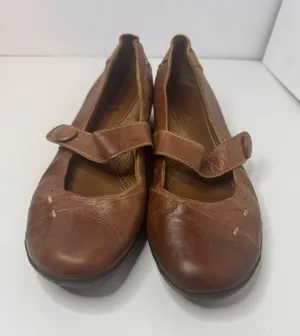 Natural Soul By Naturalizer Brown Leather Mary Jane Shoes Size 9.5M thumbnail 1