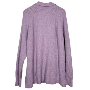 American Eagle Collared Sweater Womens Size Large Purple Knitted Pullover Preppy thumbnail 2