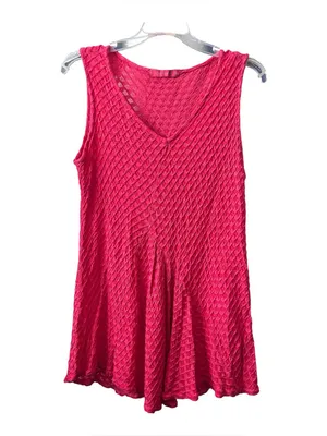 Cut Loose v neck honeycomb knit textured tank thumbnail 2