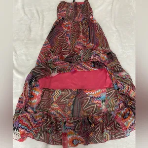 Fun & Flirt Bohemian Hi-Low Maxi Dress Size Medium. thumbnail 5
