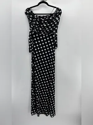 AFRM Thelma Dress in Diagonal Dot thumbnail 6