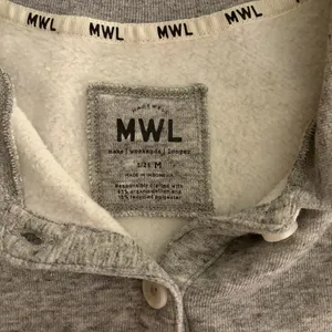 Madewell Heather Gray Cropped Polo Sweatshirt thumbnail 4